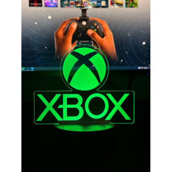 Світильник настільний RGB 3D + пульт (Xbox) Lux
