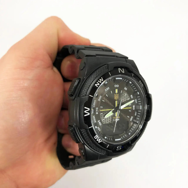 Годинник наручний Skmei 1454BKBK Ukraine (Чорний)