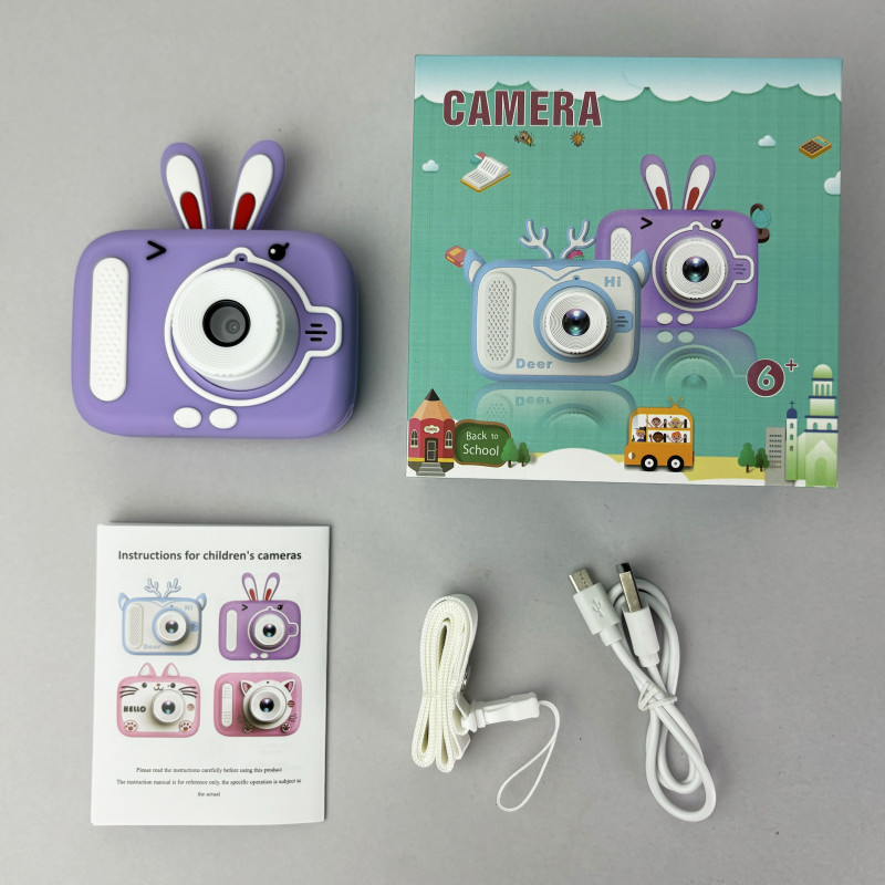 Дитячий фотоапарат X900 Rabbit (Рожевий)