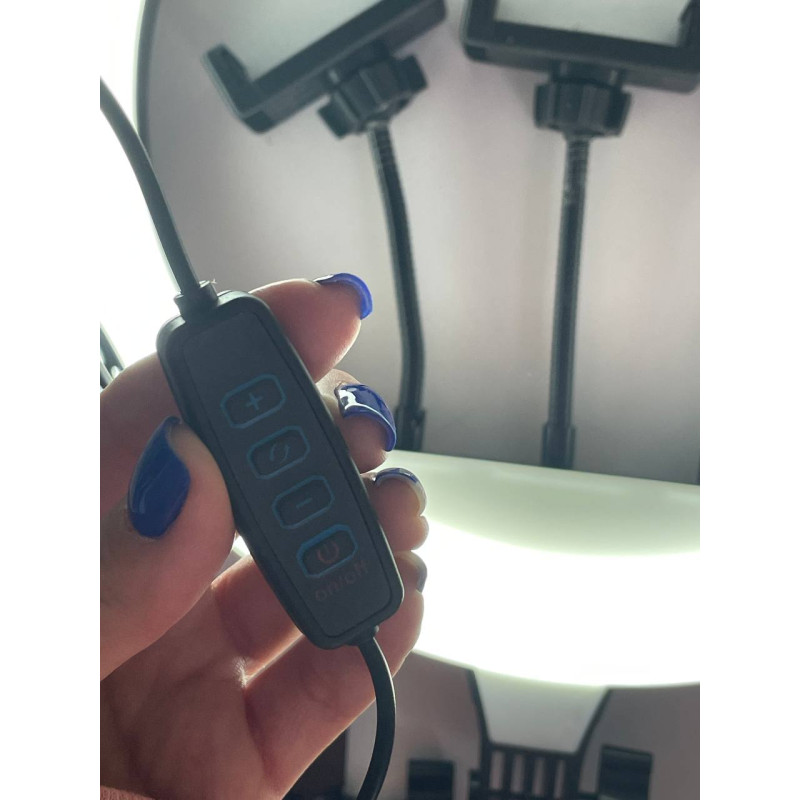 Кільцева LED лампа 36 см 14" 220V 192 Lights RGB