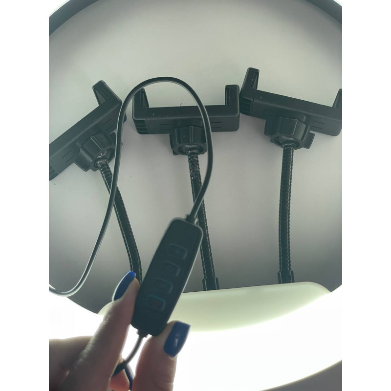 Кільцева LED лампа 36 см 14" 220V 192 Lights RGB