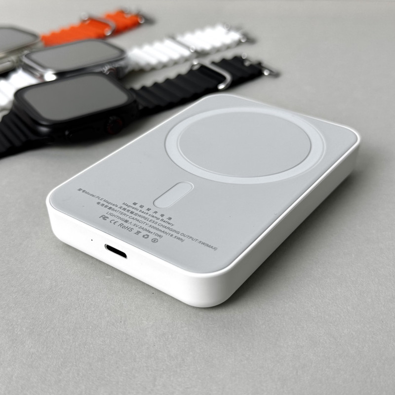 Комплект Ultrа Pro 6в1 - Watch Ultra 8 / Air Pro 2 / Battary Pack / MagSafe / 20W Type-С / Кабель 3х / Ремінець (Помаранчевий)