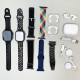 Комплект i60 - Watch Ultra 2 / Smart Watch 9 / Air Pro 2 / 7 ремінців / 2 захисних чохла (Чорний)