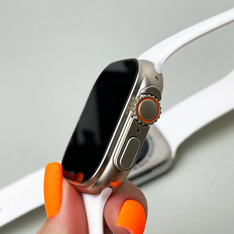 Комплект i50 - Watch Ultra 2 / Smart Watch 9 / 7 ремінців / 2 захисних чохла (Білий)