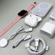 Комплект Megabox 6в1 - Watch 9 / Air Pro 2 / Battary Pack / MagSafe / 20W Type-С / Кабель 3х / Ремінець (Рожевий) UA