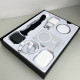 Комплект Megabox 6в1 - Watch 9 / Air Pro 2 / Battary Pack / MagSafe / 20W Type-С / Кабель 3х / Ремінець (Чорний) UA