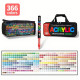 Акрилові маркери GuangNa Brush GN-8101 з м’яким пензликом 366 шт.