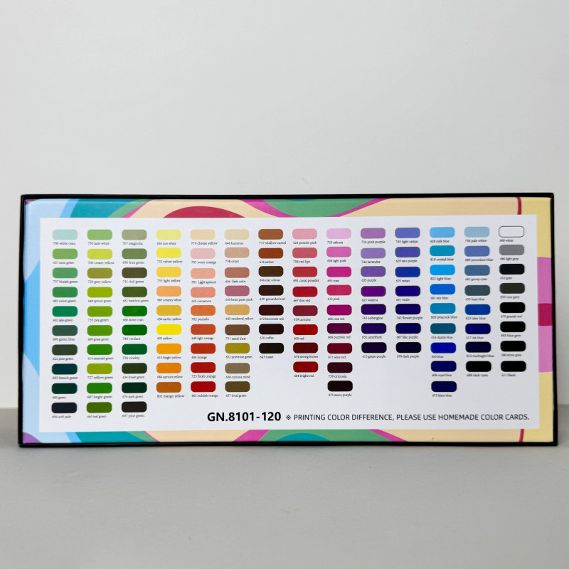 Акрилові маркери GuangNa Brush GN-8101 з м’яким пензликом 120 шт.