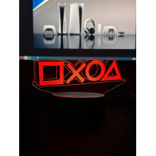 Світильник настільний RGB 3D + пульт (PS Symbol) Lux