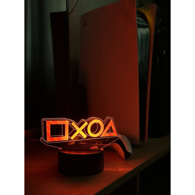 Світильник настільний RGB 3D + пульт (PS Symbol) Lux