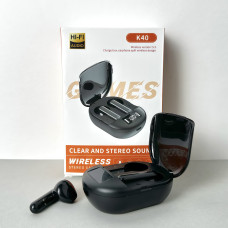 Бездротові навушники К40 series, EarBuds, Smart Case (Чорний)