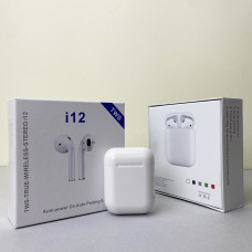 Бездротові навушники TWS i12 (Білий)