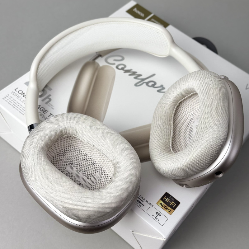 Бездротові навушники Hoco Pro Max W65 (Бежевий)