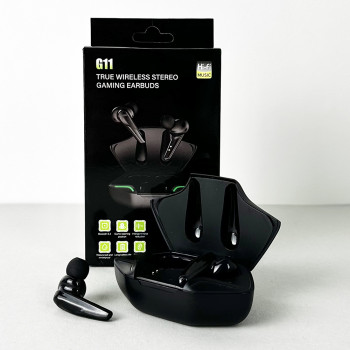 Бездротові навушники G11 series, Game Mode, Digital Indicator (Чорний)