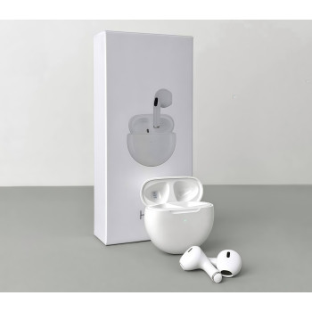 Беспроводные наушники Pro 6 series, EarBuds (Белый)