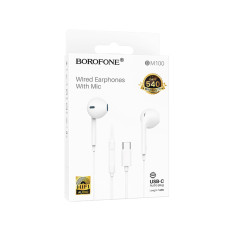 Дротові навушники Borofone BM100 Type-C (Білий)