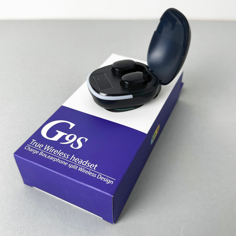 Беспроводные наушники G9S series, EarBuds, Smart Case (Черные)