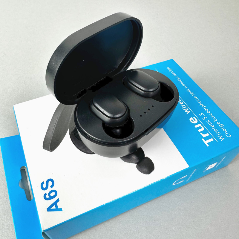 Бездротові навушники A6S series, EarBuds (Чорний)