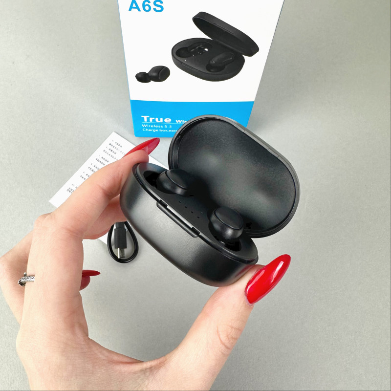 Бездротові навушники A6S series, EarBuds (Чорний)
