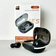 Бездротові навушники Earbuds К10 (Чорний)