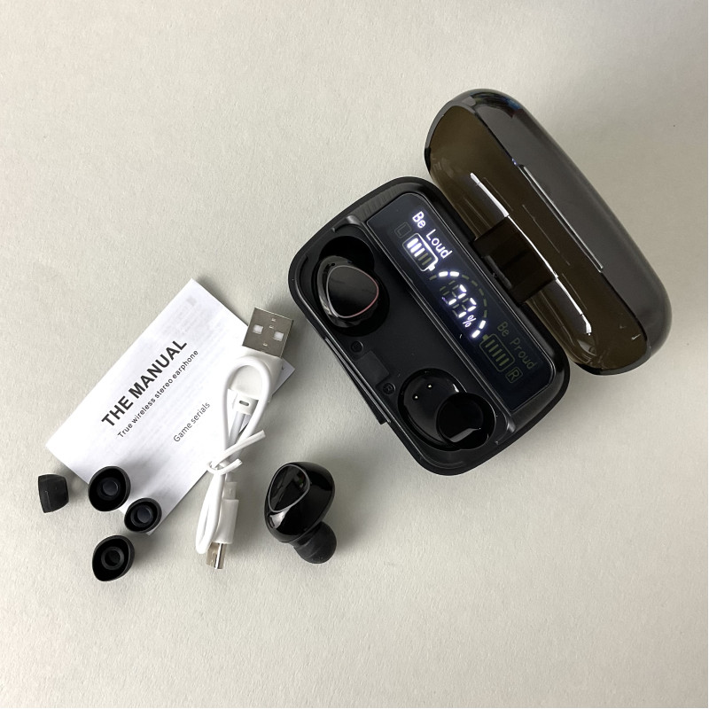 Бездротові навушники M10 series, Digital Indicator, Smart Case (Чорний)