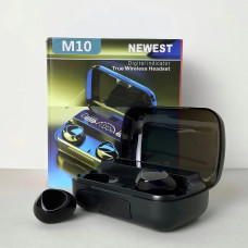 Бездротові навушники M10 series, Digital Indicator, Smart Case (Чорний)