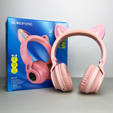 Бездротові навушники Cat Ear Borofone BO18 (Рожевий)