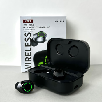 Бездротові навушники YD03 series, EarBuds, Smart Case (Чорний)