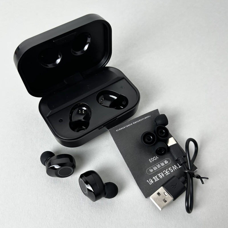 Бездротові навушники YD03 series, EarBuds, Smart Case (Чорний)