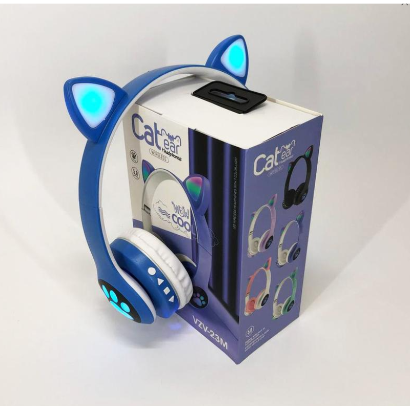 Бездротові навушники Cat Ear RGB VIV-23M (Рожевий)