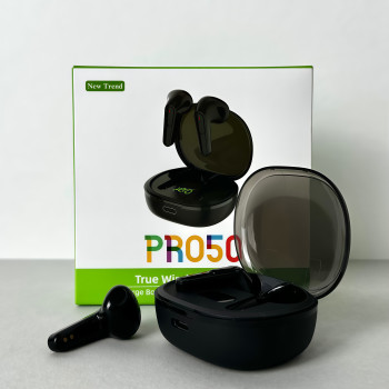 Бездротові навушники Pro 50 series, EarBuds, Smart Case (Чорний)