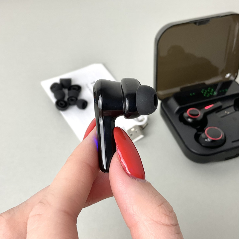 Бездротові навушники M21 Headphones 4 (Чорний) Led