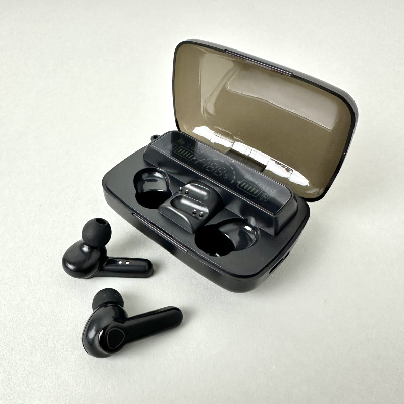 Бездротові навушники M19 series, Digital Indicator, Smart Case (Чорний)
