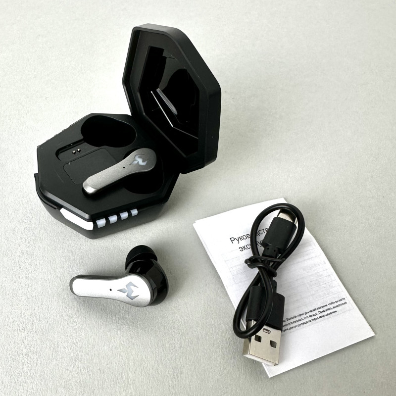 Бездротові навушники N35 series, Gaming EarBuds, Smart Case (Чорний)