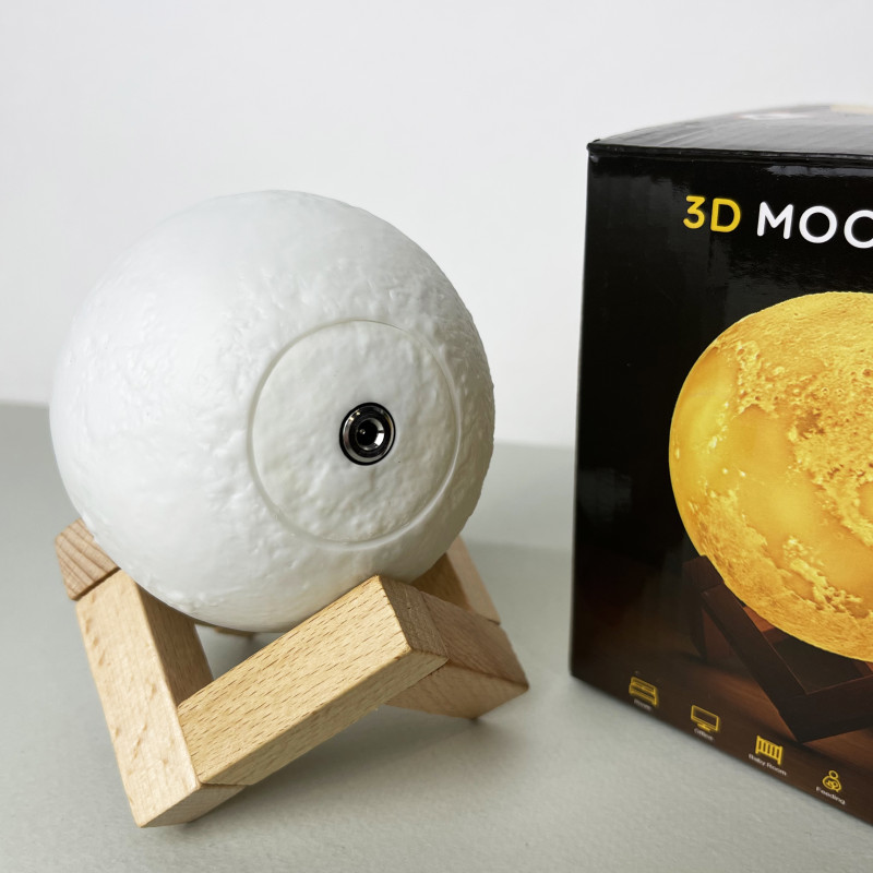 Світильник настільний Місяць 3D RGB 15 см + пульт