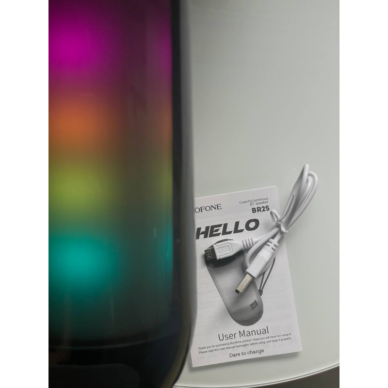 Бездротова колонка Borofone Light BR25 (Чорний)