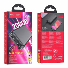 Power Bank Hoco J100A 2USB+Type-C (20000mAh) Чорний