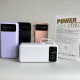 Power Bank Intelligent Fast з кабелем USB+Micro+Type-C+Lightning (30000mAh) Рожевий