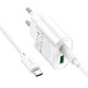 Мережевий зарядний пристрій Hoco C109A USB + Type-C та кабель Type-C to Type-C 20W