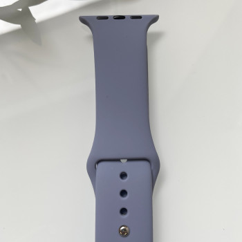 Силіконовий ремінець для розумного годинника Smart Watch 38/40 (Сіро-бузковий)