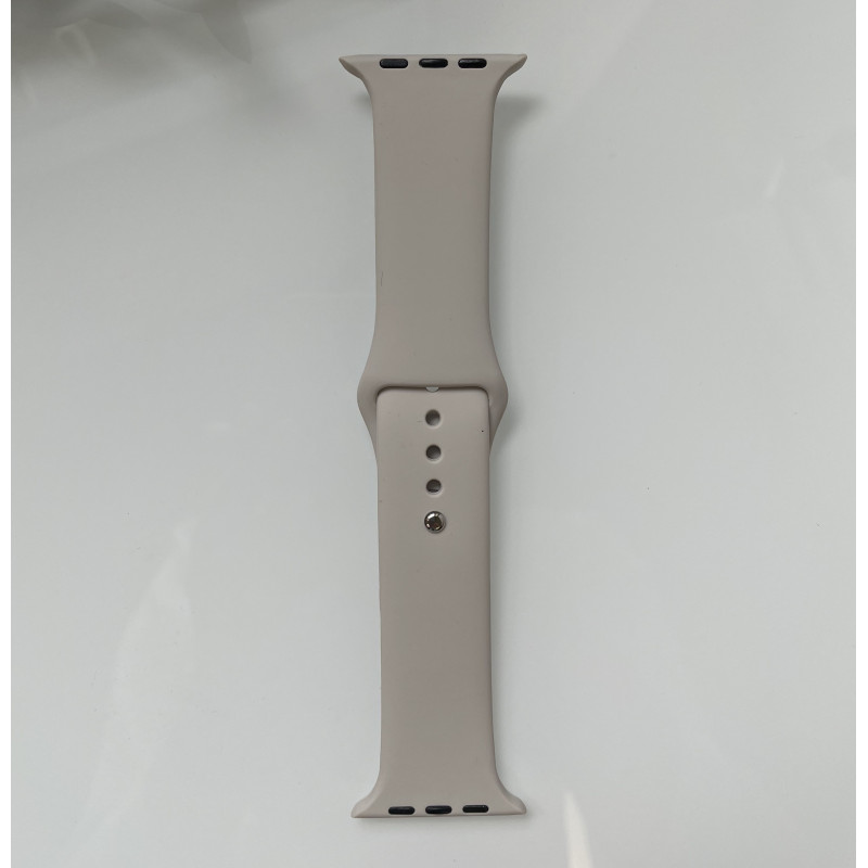 Силіконовий ремінець для розумного годинника Smart Watch 38/40 (Світло-сірий)