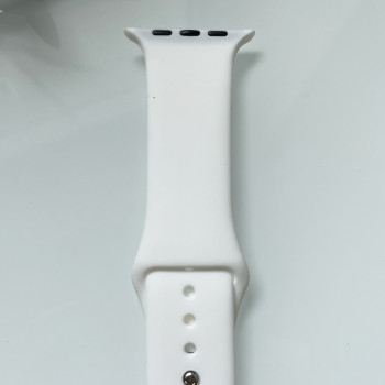 Силіконовий ремінець для розумного годинника Smart Watch 38/40 (Білий)