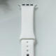 Силіконовий ремінець для розумного годинника Smart Watch 38/40 (Білий)