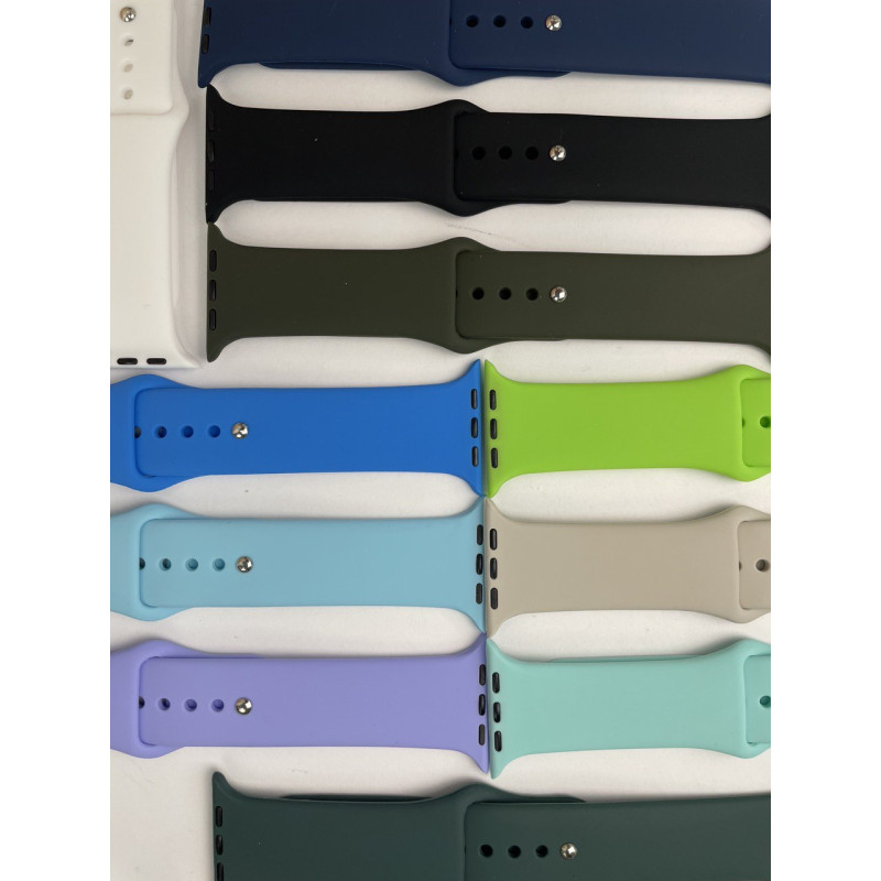 Силіконовий ремінець для розумного годинника Smart Watch 38/40 (Білий)