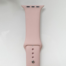 Силіконовий ремінець для розумного годинника Smart Watch 38/40 (Пудра)