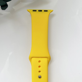 Силіконовий ремінець для розумного годинника Smart Watch 38/40 (Жовтий)