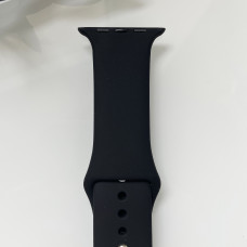 Силіконовий ремінець для розумного годинника Smart Watch 38/40 (Чорний)