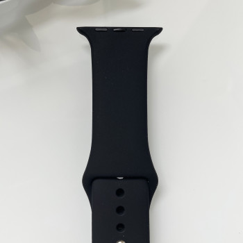 Силіконовий ремінець для розумного годинника Smart Watch 38/40 (Чорний)