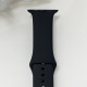 Силіконовий ремінець для розумного годинника Smart Watch 38/40 (Чорний)