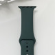 Силіконовий ремінець для розумного годинника Smart Watch 38/40 (Темно-зелений)